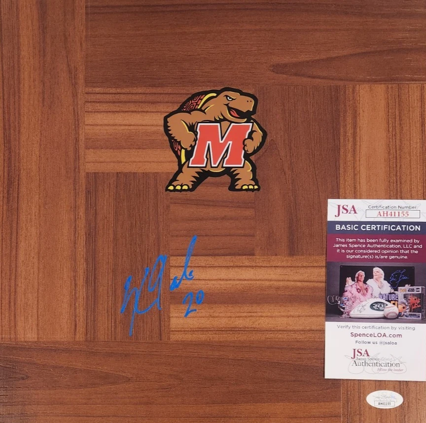 Kristi Toliver Signed Floorboard w/ JSA COA #AH41155 Maryland Terrapins