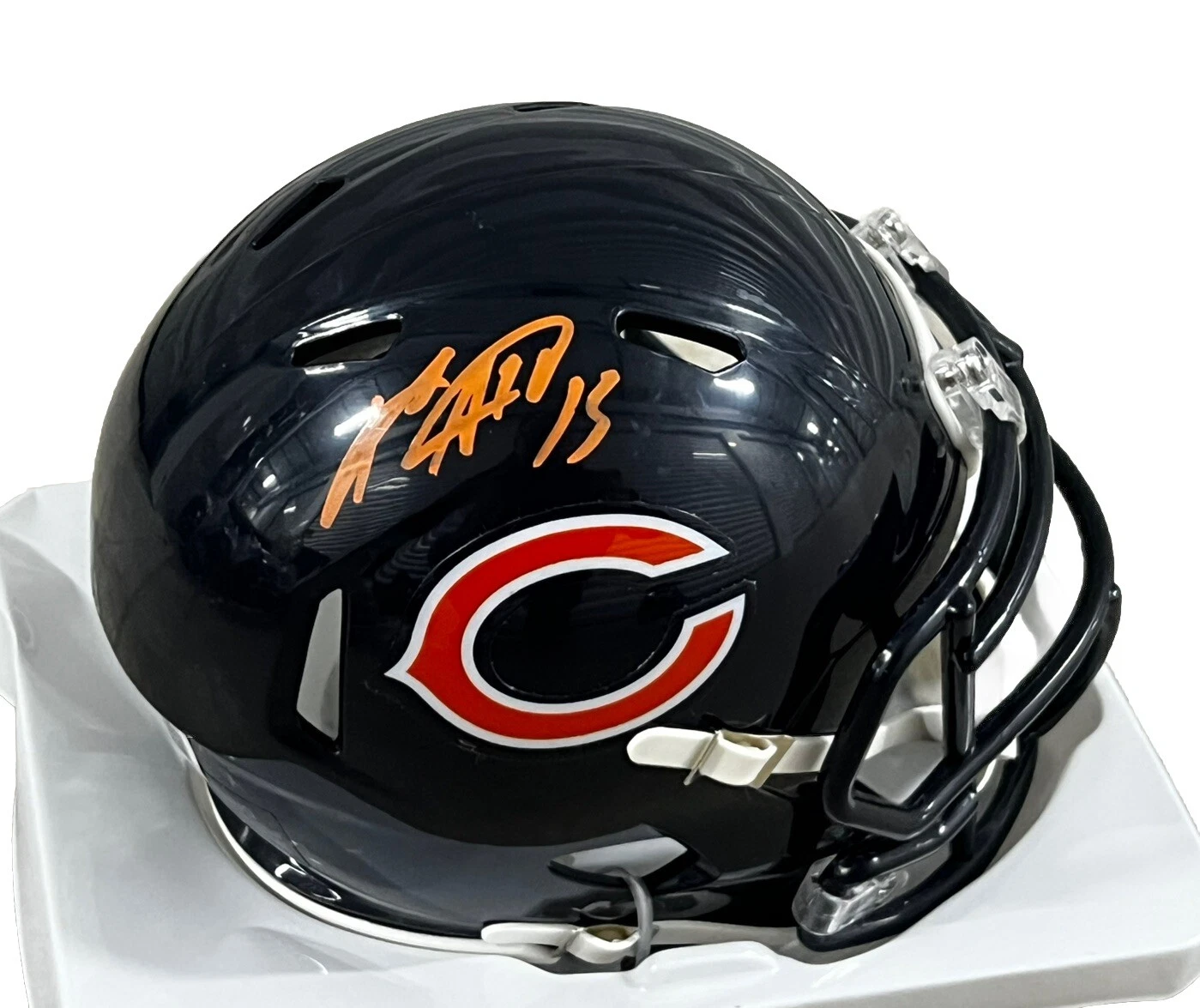 KEENAN ALLEN signed (CHICAGO BEARS) mini football helmet BECKETT BAS BP59131