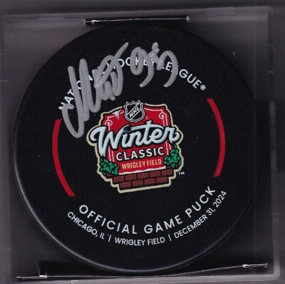 ILYA MIKHEYEV signed (CHICAGO BLACKHAWKS) 2024 WINTER CLASSIC official game puck