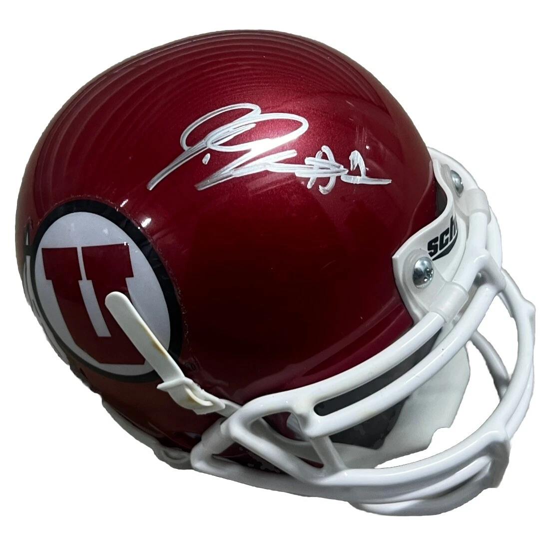 JAYLON JOHNSON signed (UTAH UTES) mini football helmet BECKETT BAS BP59099