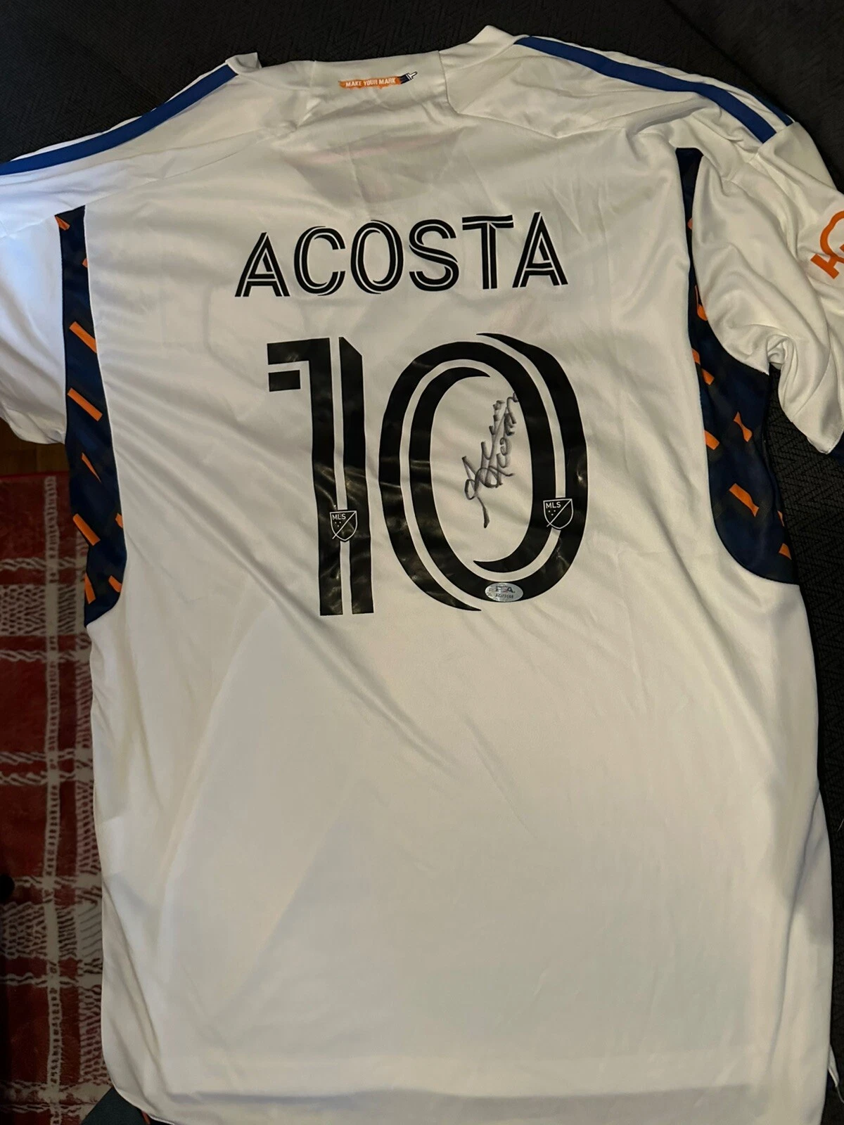 Lucho Luciano Acosta SIGNED FC Cincinnati Jersey PSA/DNA Authenticated XL