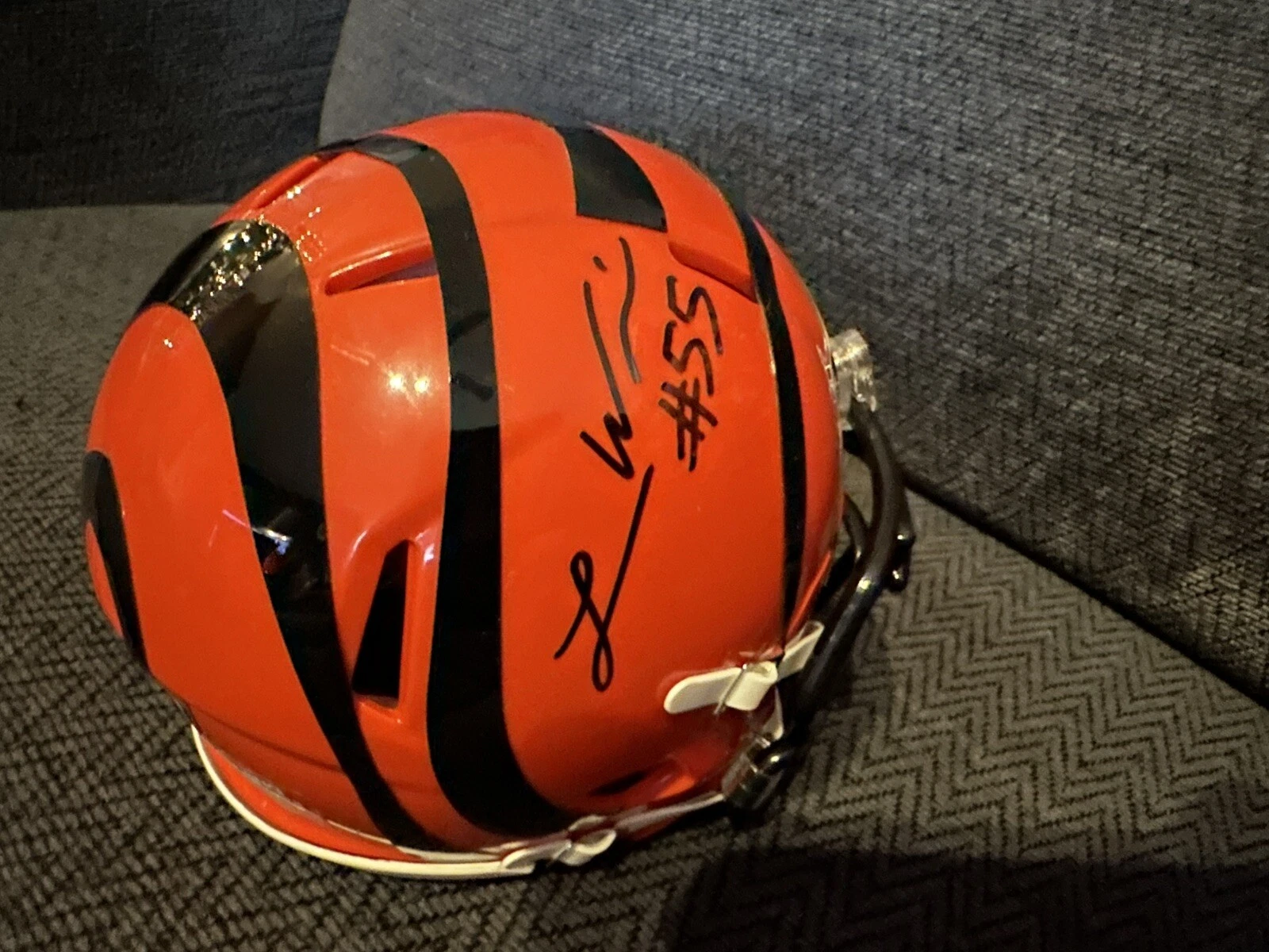 Logan Wilson Signed Cincinnati Bengals Mini Helmet PSA/DNA Authenticated COA