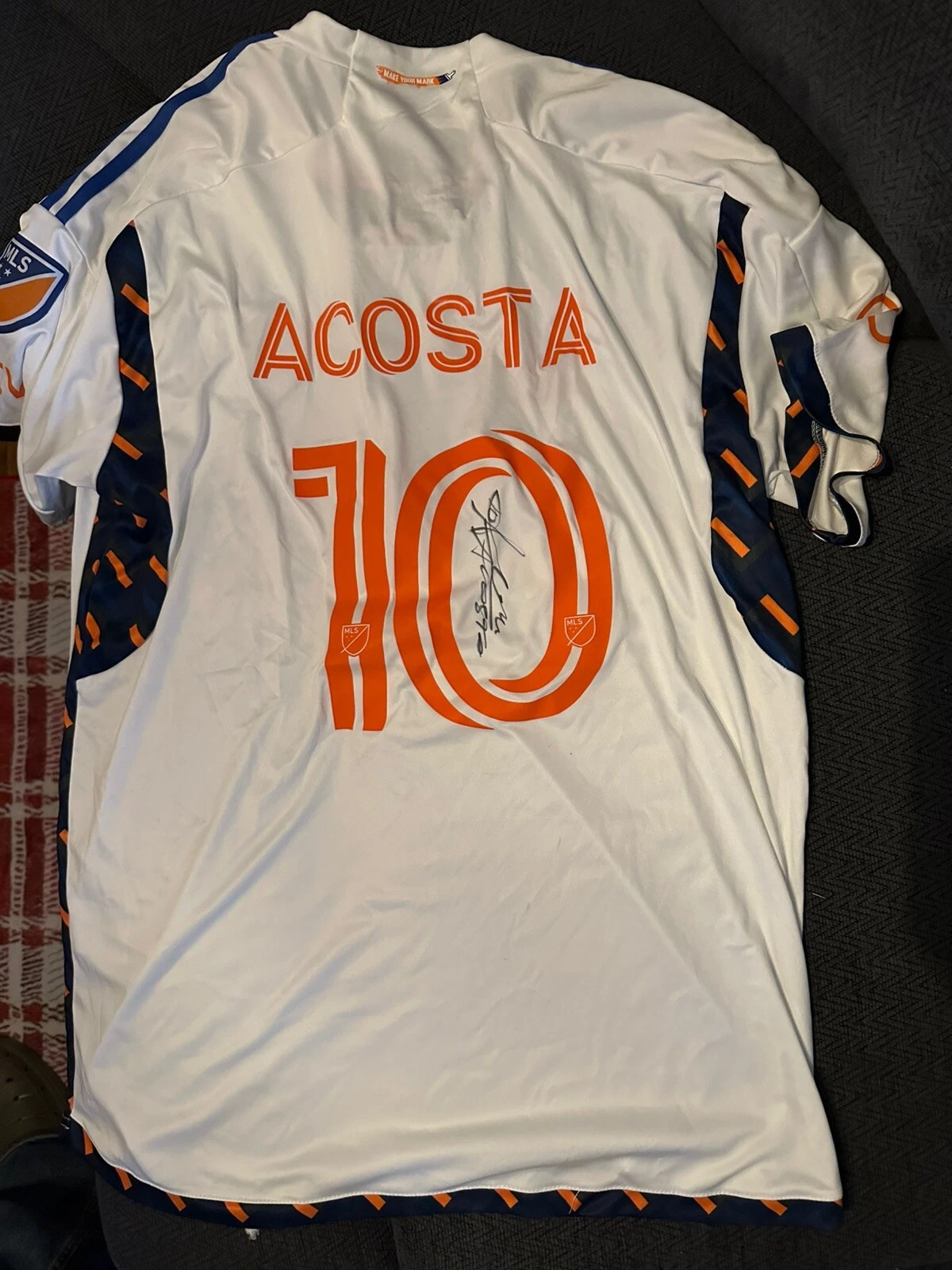 Lucho Luciano Acosta SIGNED FC Cincinnati Jersey Stitched Autographed Size XL