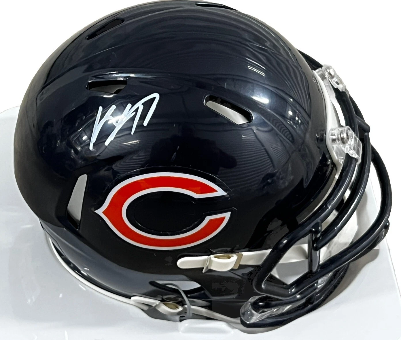 KEENAN ALLEN signed (CHICAGO BEARS) mini football helmet BECKETT BAS BP59132