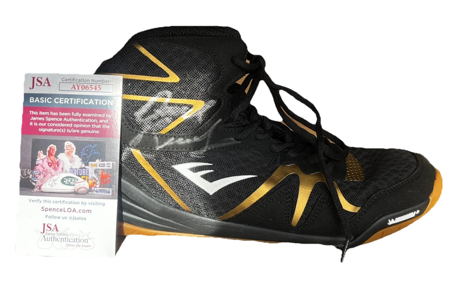 DAVID BENAVIDEZ Signed (Everlast) The Monster Boxing Shoe JSA AY06545