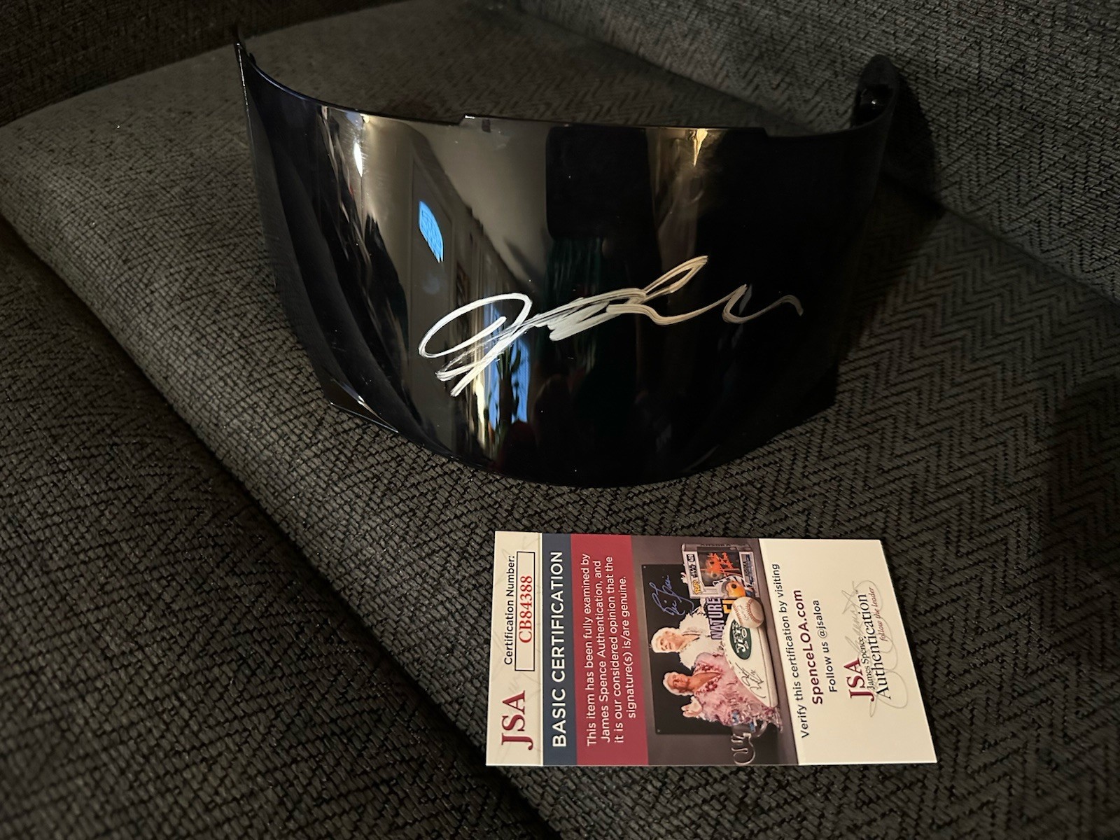 Jeff Gordon Signed F/S Full Size Helmet Visor JSA Authenticated COA Nascar