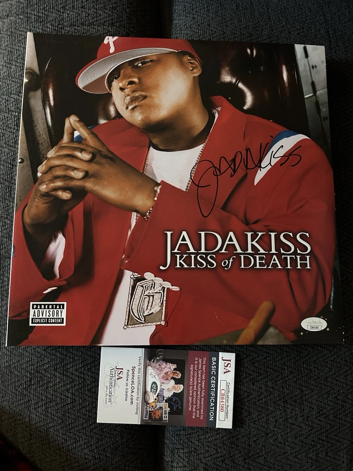 Jadakiss SIGNED Kiss Of Death Record ALBUM JSA Authenticated COA Rap