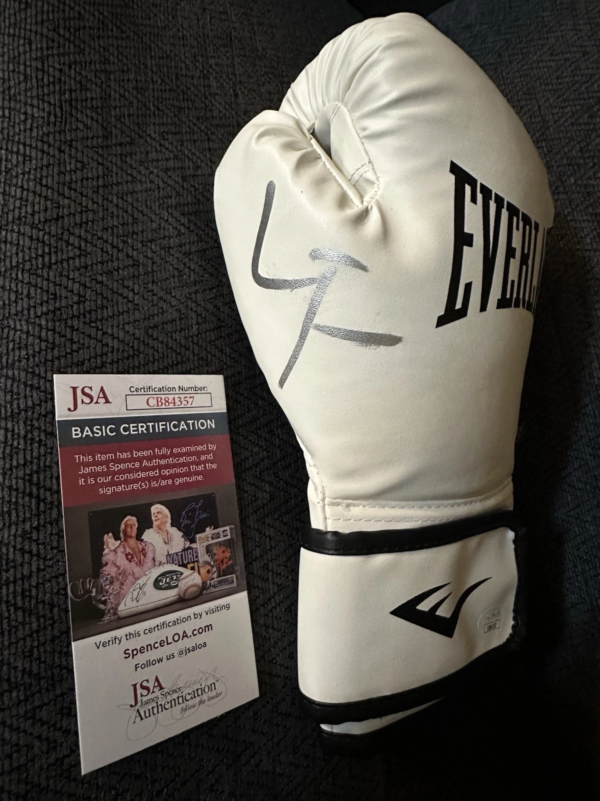 Logan Paul Signed Boxing Glove Autographed JSA Authentication COA Jake Brother