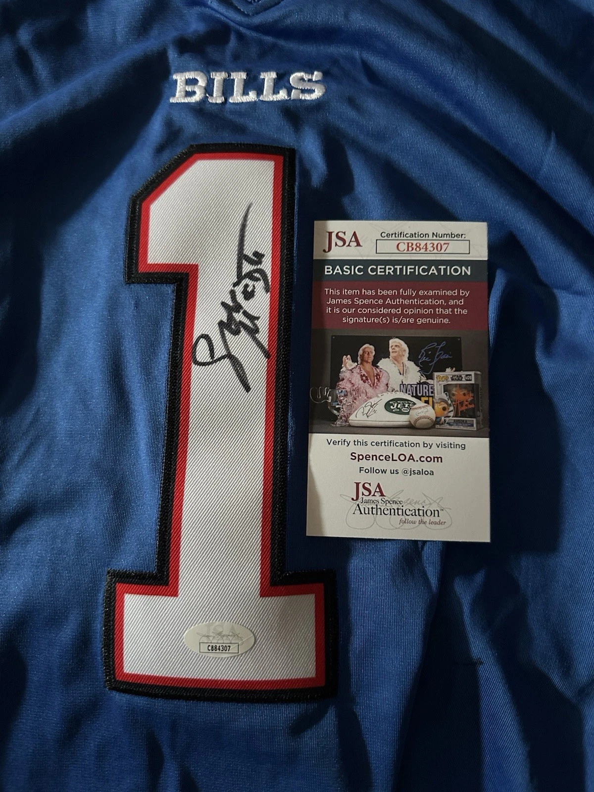 Coach Sean McDermott SIGNED Bills Jersey Stitched XL JSA Authentication COA