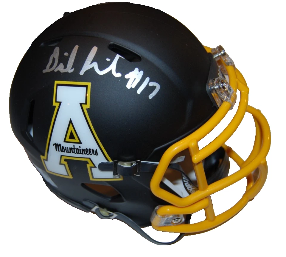 DANIEL JEREMIAH signed APPALACHIAN STATE mini football helmet BECKETT BP30422