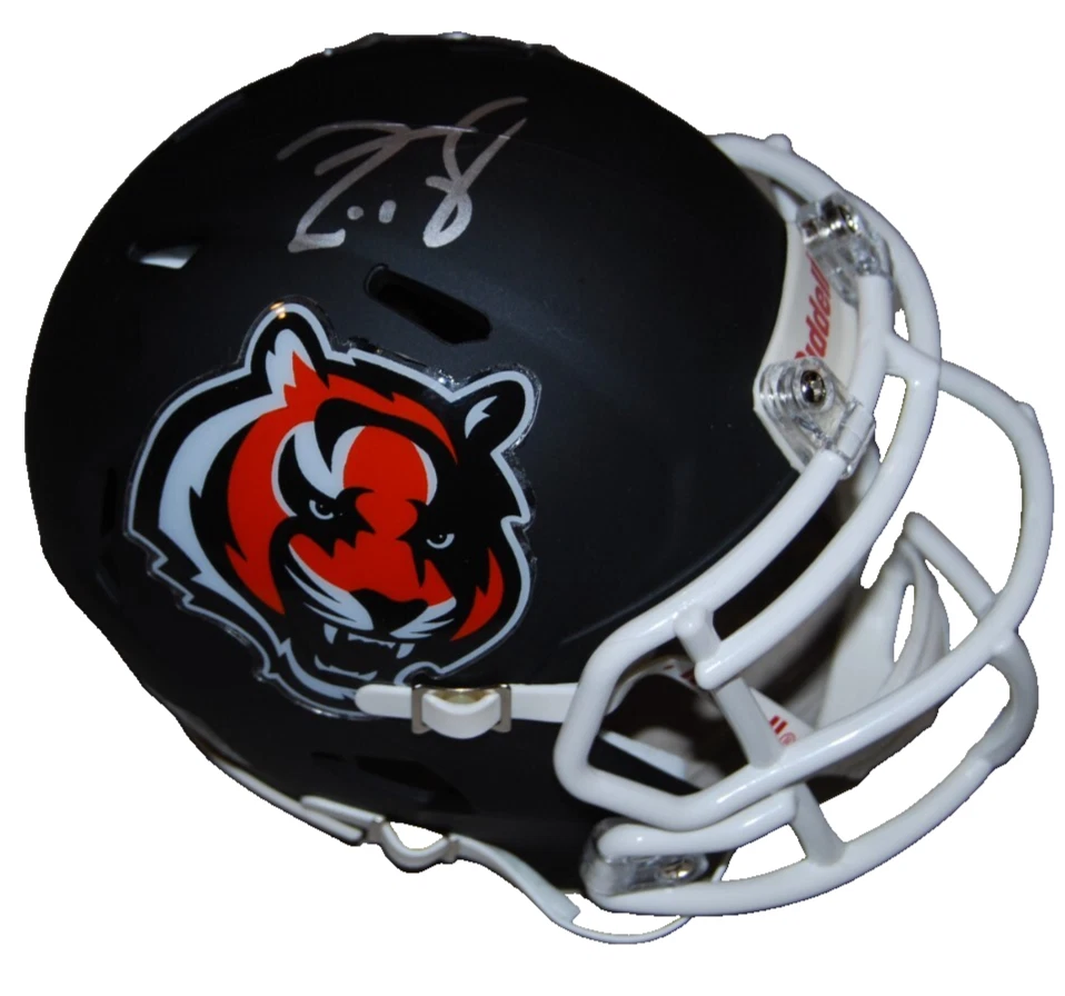 ZAC TAYLOR SIGNED (CINCINNATI BENGALS) MINI FOOTBALL HELMET BECKETT BR63139 COLLECTIBLE MEMORABILIA