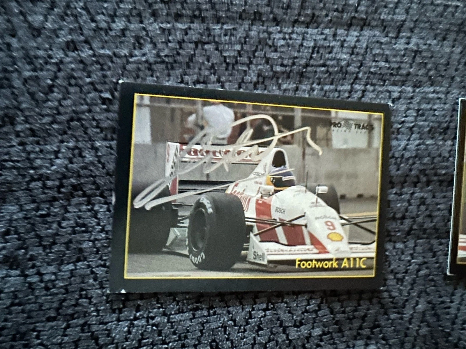 Signed Trading Card Indy 500 Car Michele Alboreto Formula One 1 Autographed