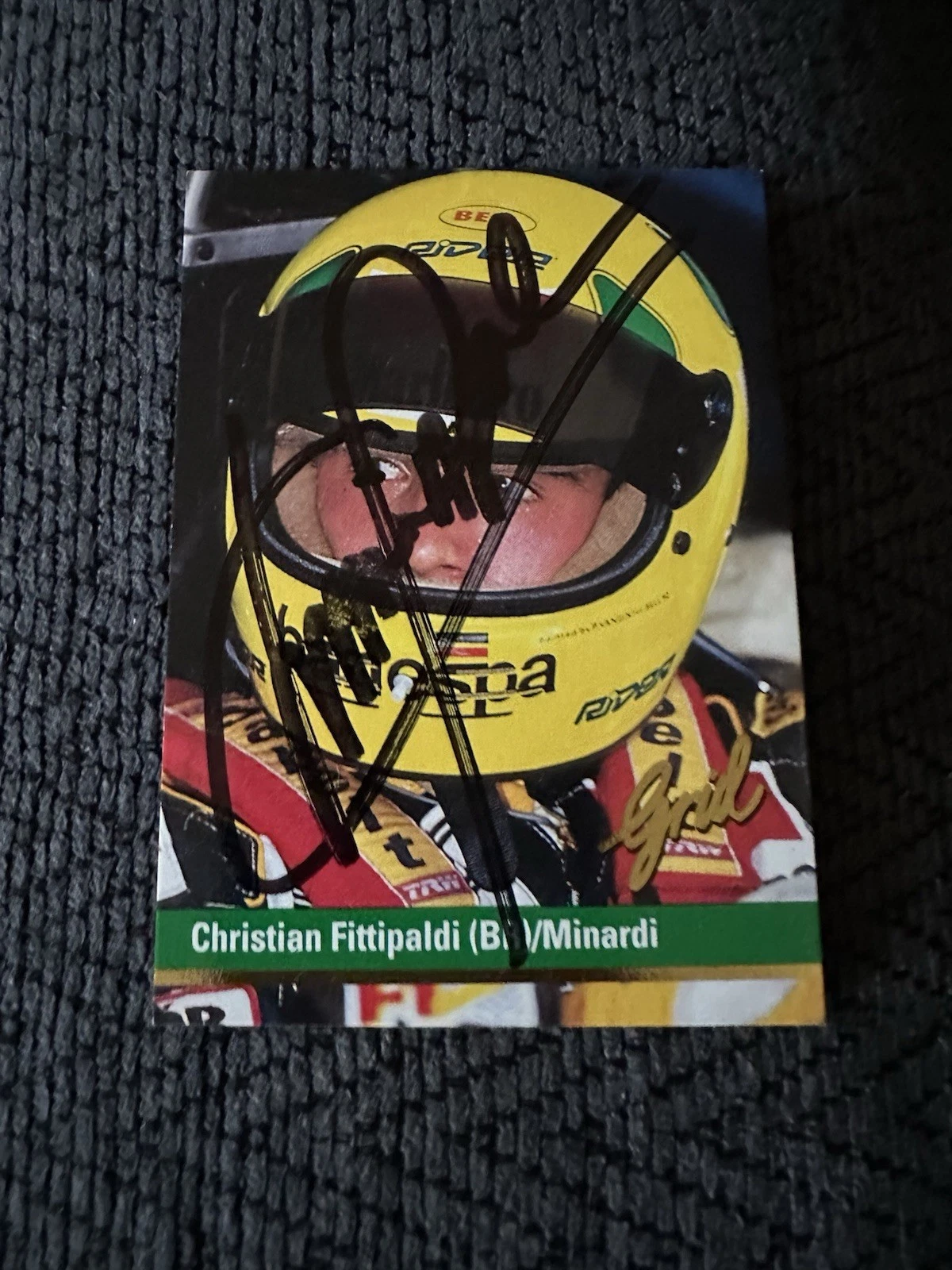 Signed Trading Card Indy 500 Car Christian Fittipaldi Autographed