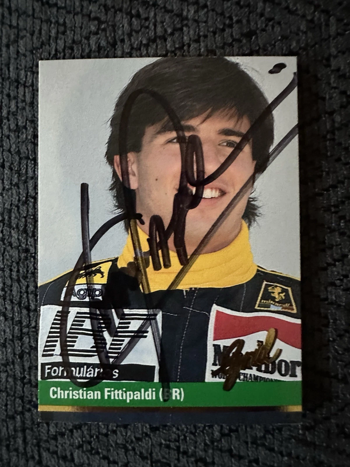 Signed Trading Card Indy 500 Car Christian Fittipaldi Autographed Formula 1 One