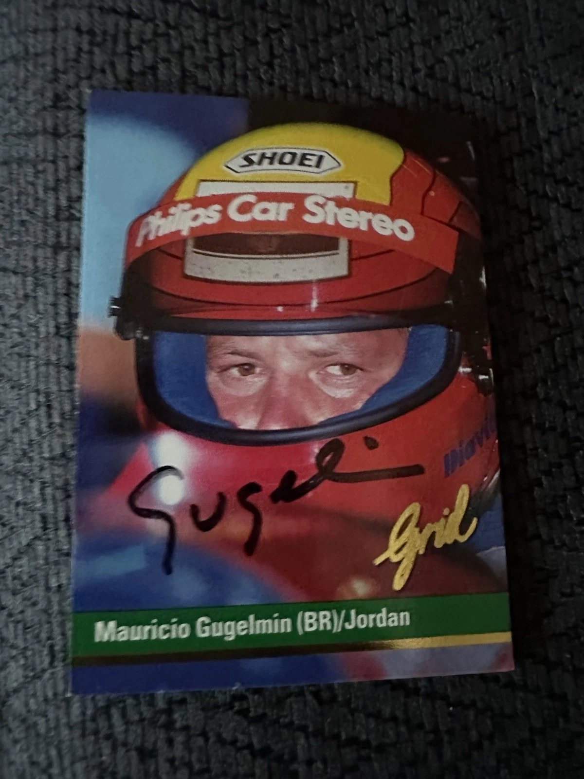 Signed Trading Card Indy 500 Car Mauricio Gugelmin Formula One 1 Autographed
