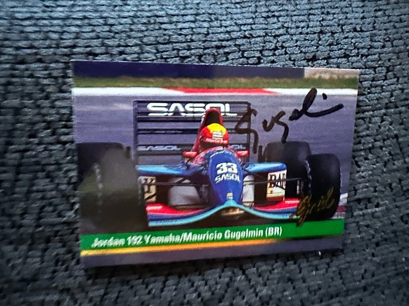 Signed Trading Card Indy 500 Car Mauricio Gugelmin Formula One 1 Autographed