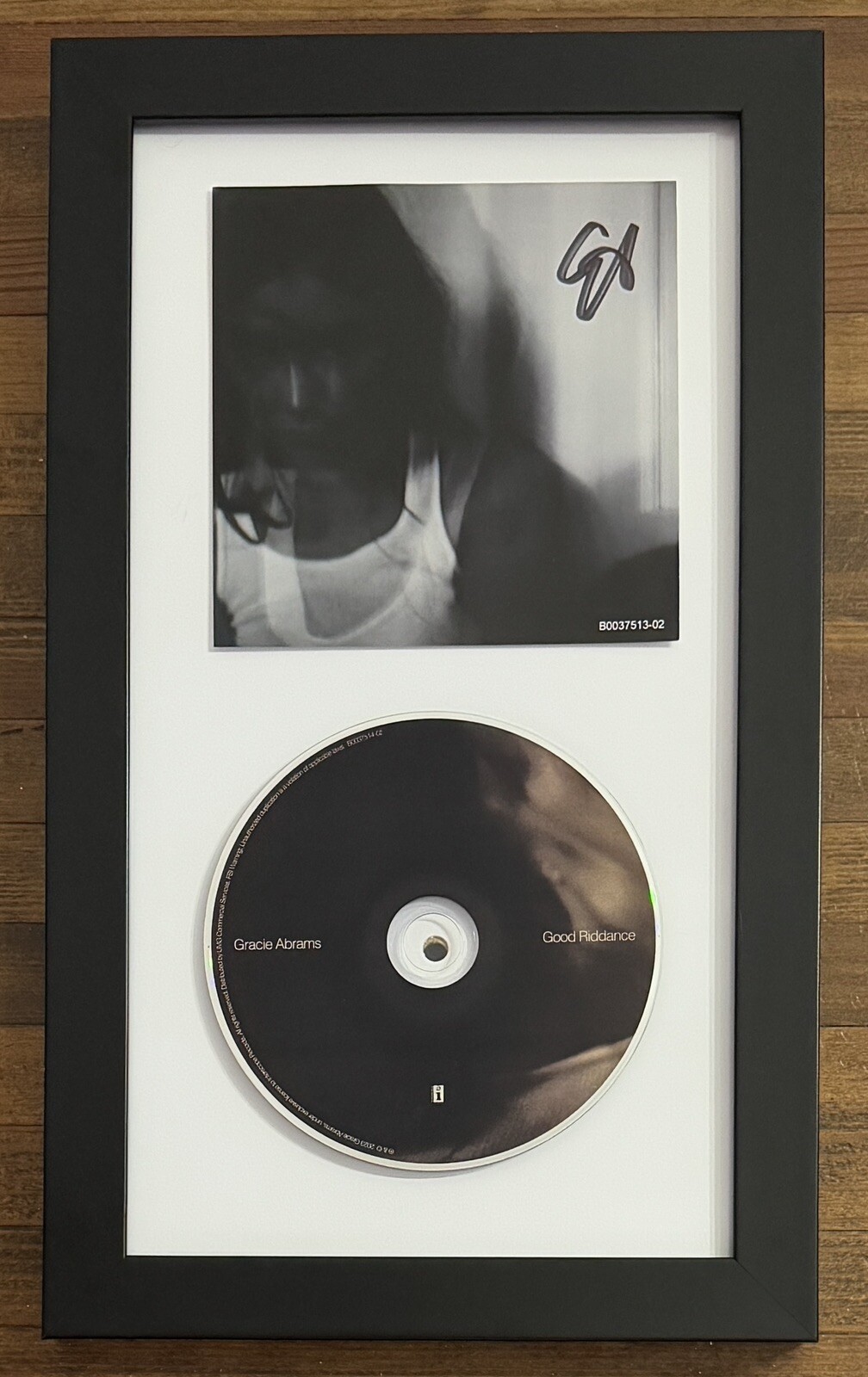 FRAMED Gracie Abrams SIGNED Good Riddance Art Card Autographed & CD PSA DNA COA
