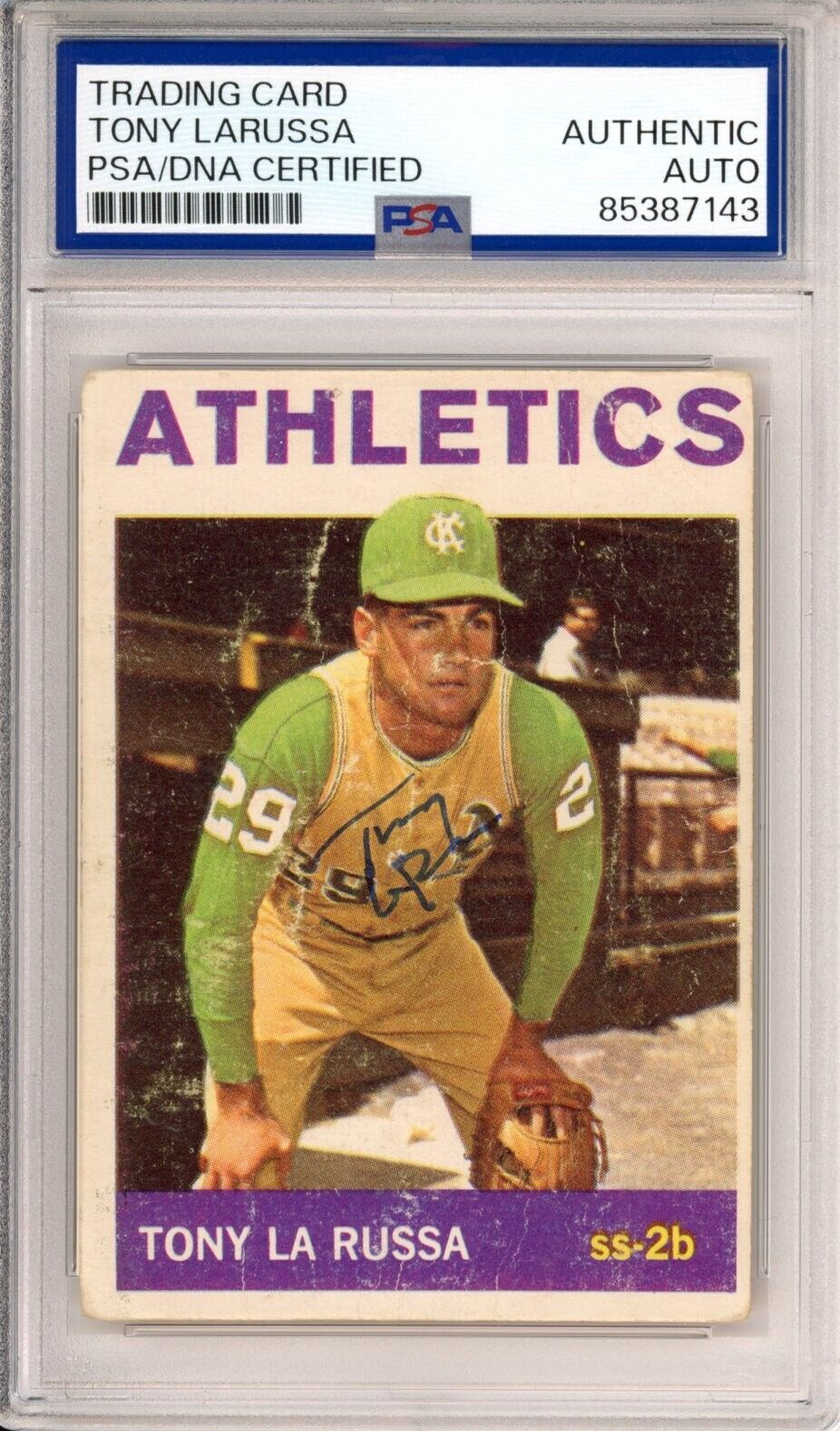 1964 Topps Tony LaRussa HOF Signed RC Card PSA DNA COA Autographed Hall of Fame