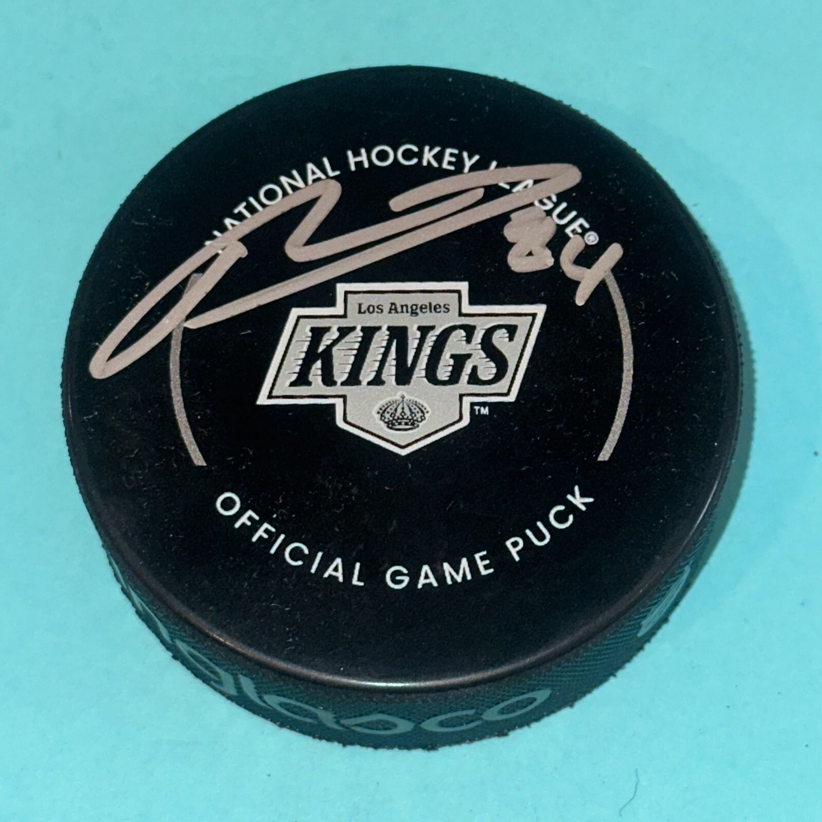 PHILLIP DANAULT Signed Los Angeles KINGS Official GAME Puck Beckett Auth (BAS)