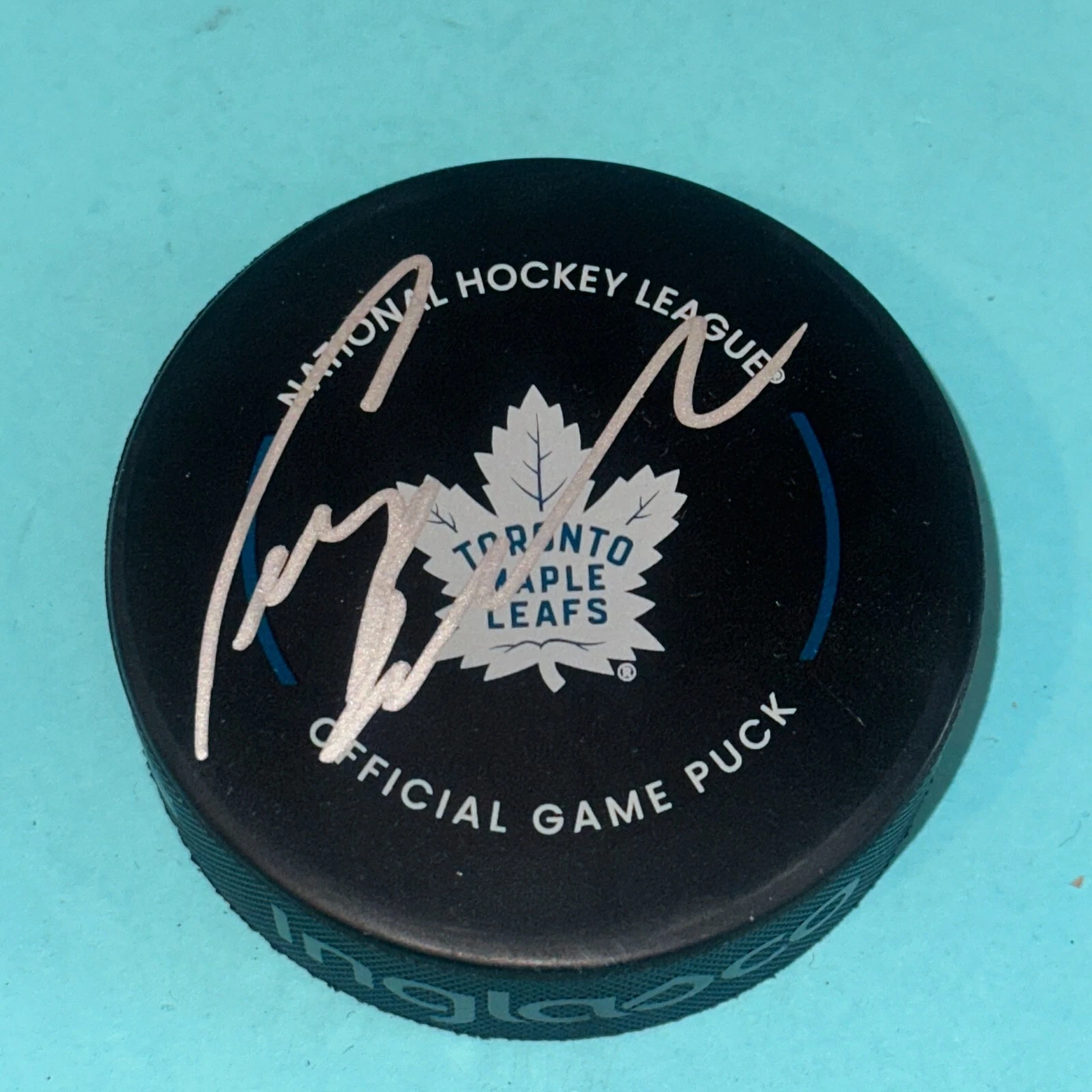 CRAIG BERUBE Signed Toronto MAPLE LEAFS Official GAME Puck Beckett (BAS)
