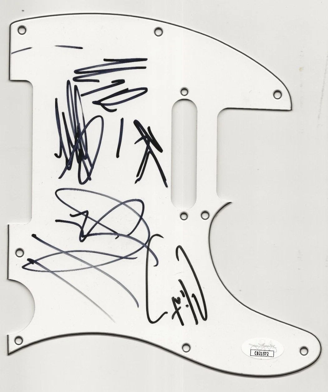 Sevendust REAL hand SIGNED Guitar Pickguard JSA COA Autographed Lajon +4