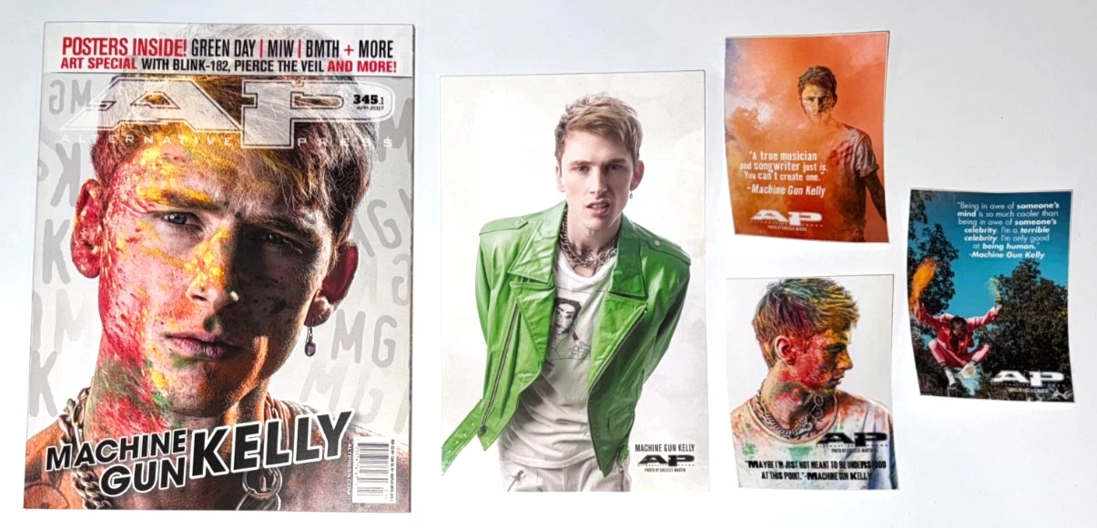 Machine Gun Kelly MGK Alternative Press Magazine Brand New April 2017 w/stickers