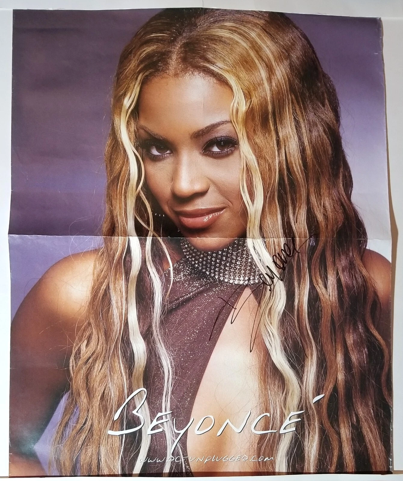 Beyonce REAL hand SIGNED 17x22