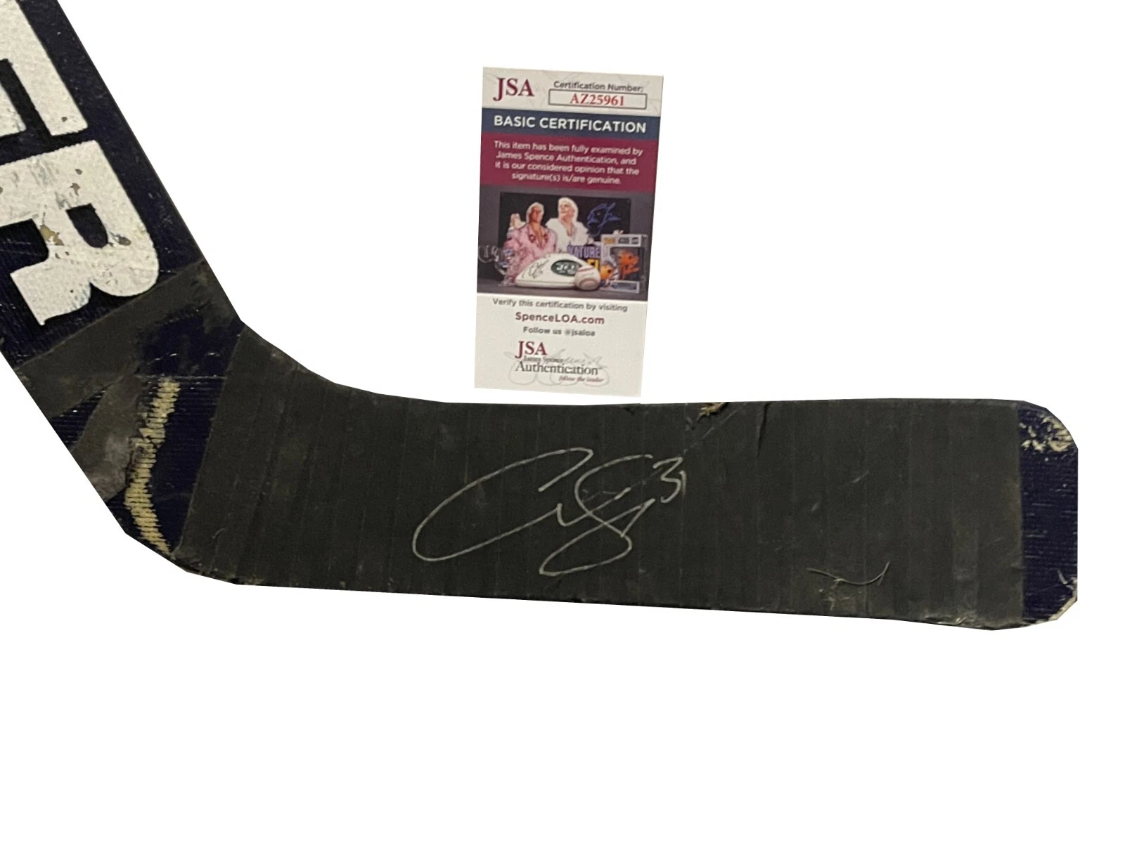 Curtis Joseph Signed Toronto Maple Leafs Player Model Hespeler Stick JSA COA