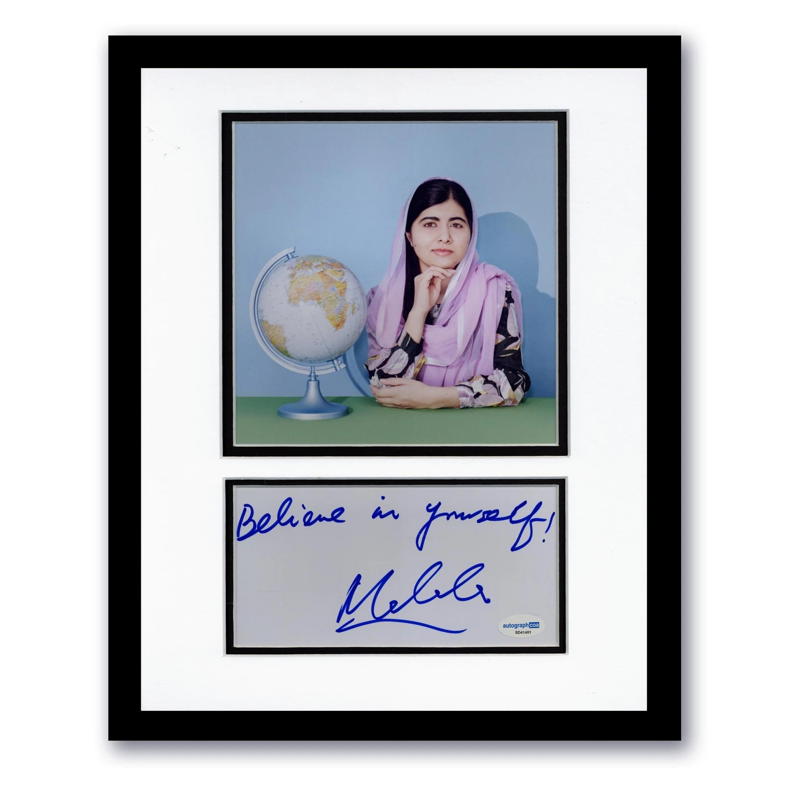 Malala Yousafzai AUTOGRAPH Signed Education Activist Framed 11x14 Display ACOA