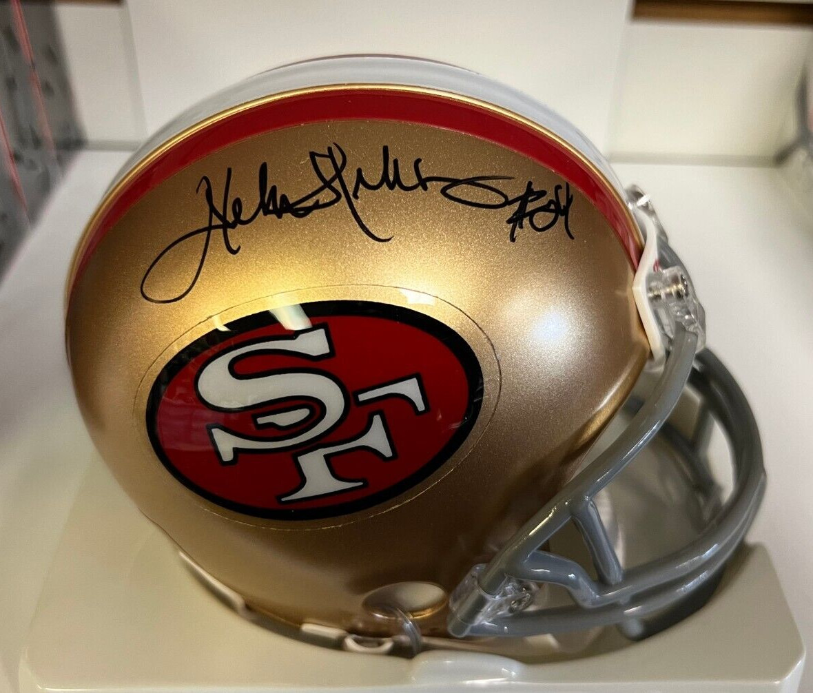 DELVIN WILLIAMS SAN FRANCISCO 49ERS SIGNED AUTOGRAPHED MINI HELMET W/COA