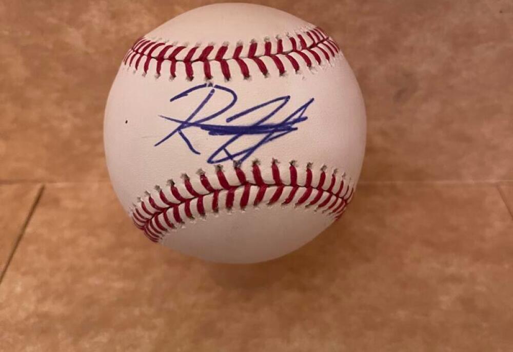 RECE HINDS REDS SIGNED AUTOGRAPHED M.L. BASEBALL BECKETT AUTH
