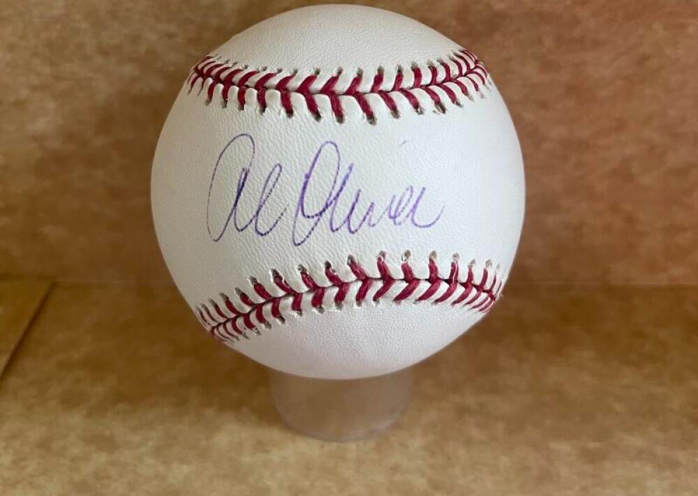 AL OLIVER PIRATES/EXPOS/DODGERS SIGNED AUTO M.L. BASEBALL BECKETT AUTH
