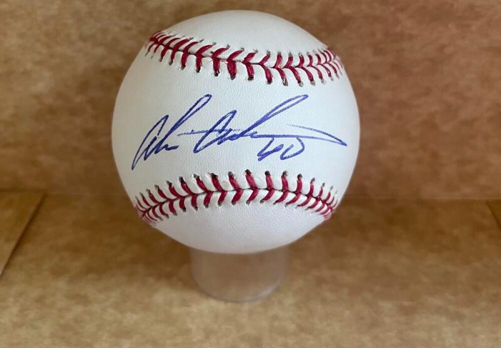 AKINORI OTSUKA DODGERS SIGNED AUTO M.L. BASEBALL BECKETT AUTH