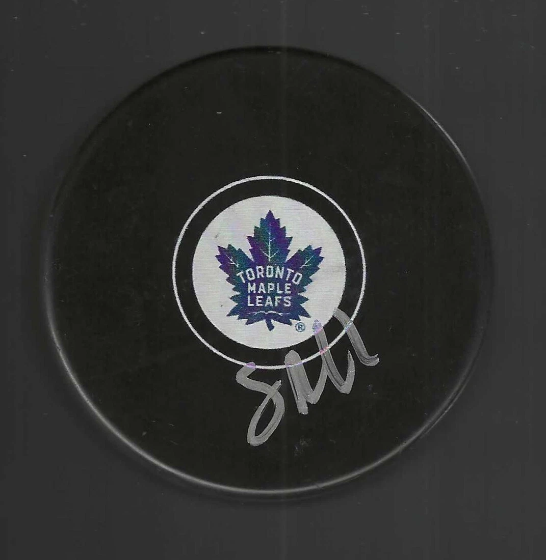 Stephane Robidas Signed Toronto Maple Leafs Puck