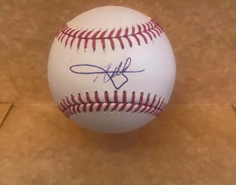 JOSE ALVARADO PHILLIES SIGNED AUTOGRAPHED M.L. BASEBALL BECKETT AUTH