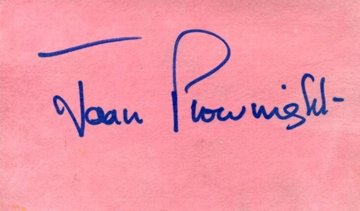 Joan Plowright 101 Dalmatians Spiderwick Chronicles Oscar Nom Signed Autograph