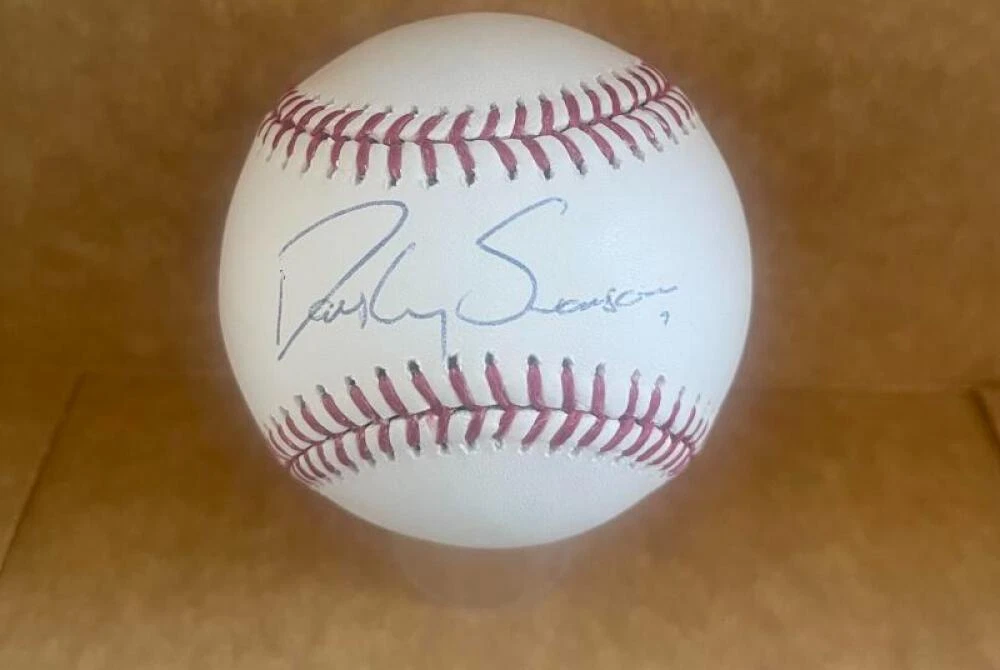 DANSBY SWANSON CUBS/BRAVES SIGNED AUTOGRAPHED M.L. BASEBALL JSA AUTH