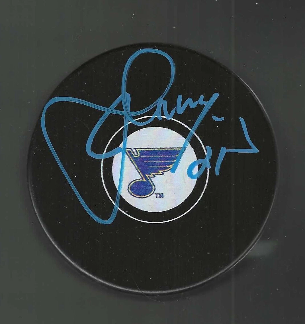 Jamal Mayers Signed St Louis Blues Puck