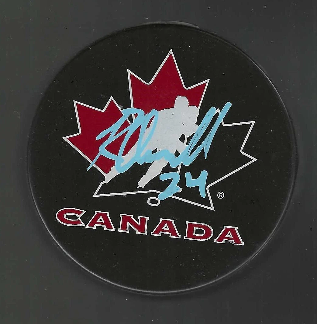 Ryan O'Connell Signed Team Canada Hockey Puck