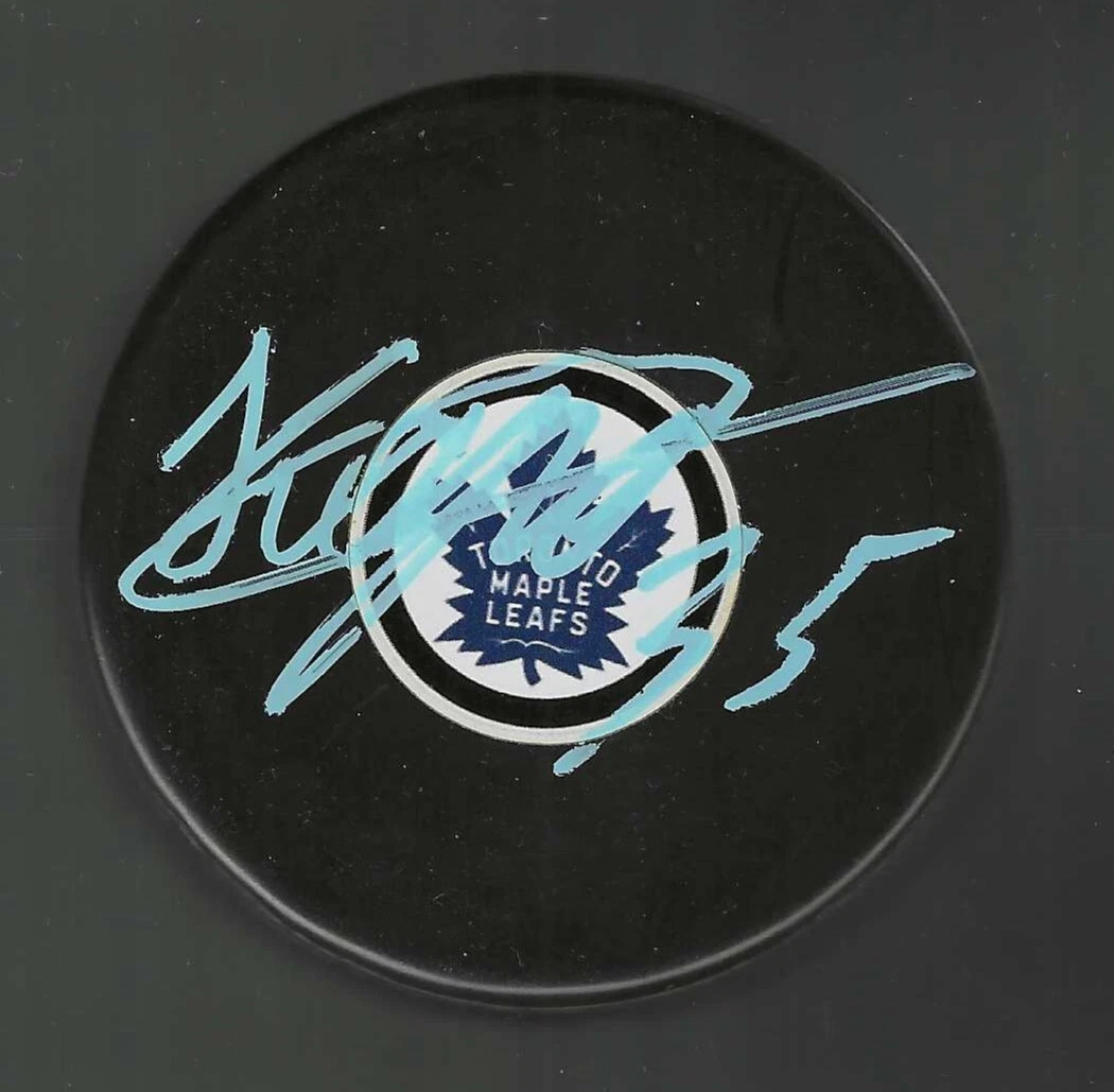 Nikita Korostelev Signed Toronto Maple Leafs Puck