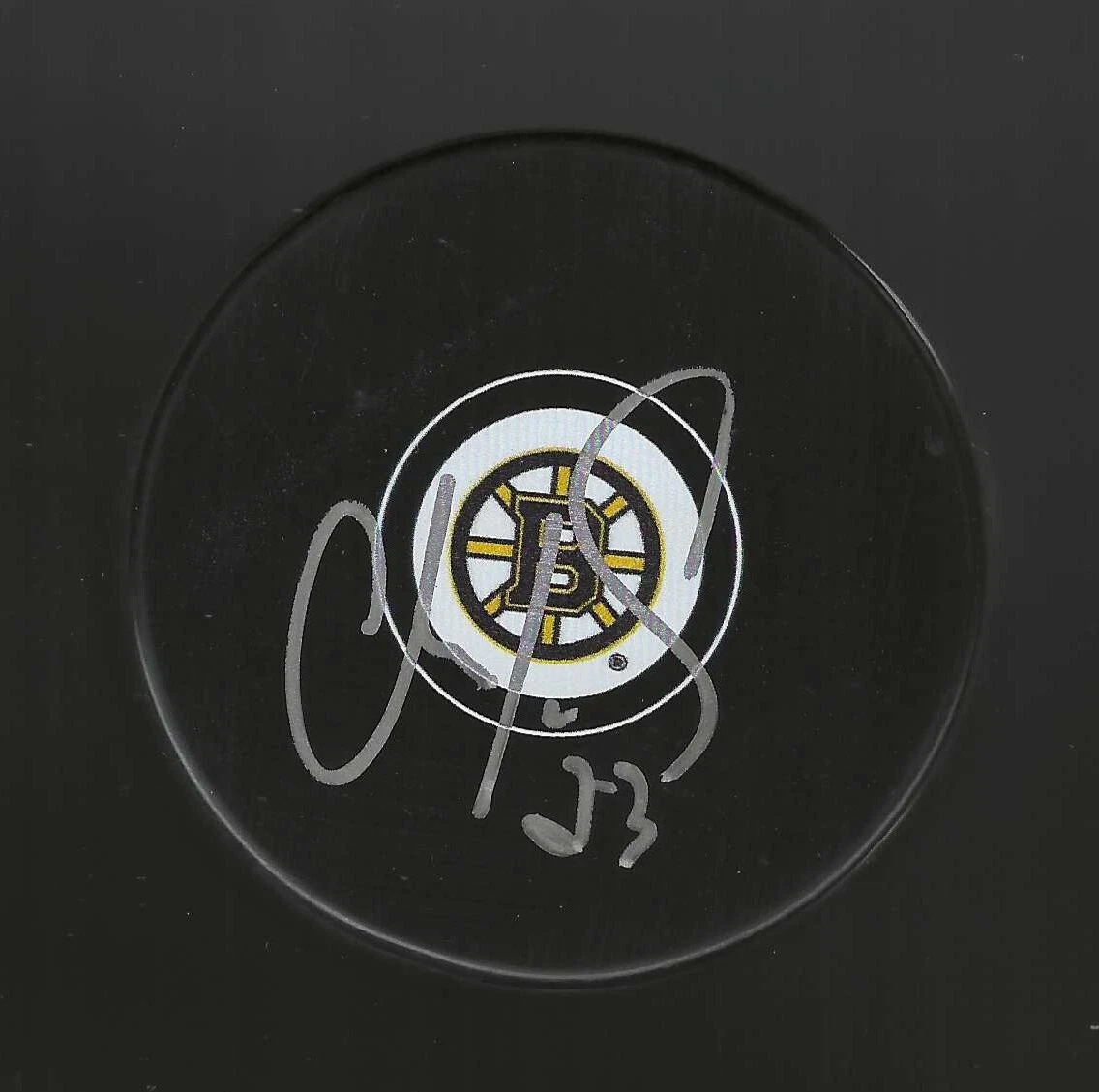 Chris Kelly Signed Boston Bruins Puck