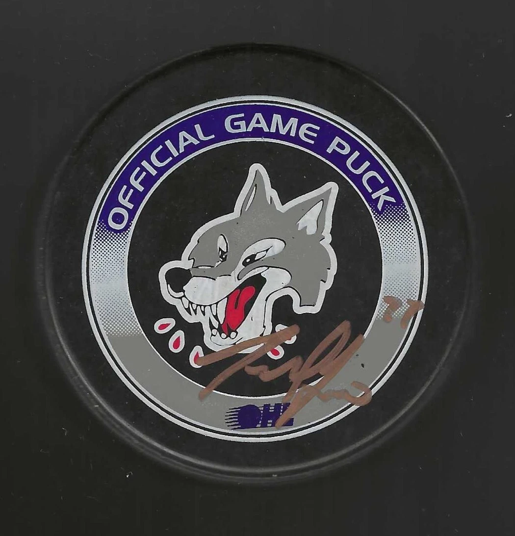 Josh Leivo Signed Sudbury Wolves Official Game Puck