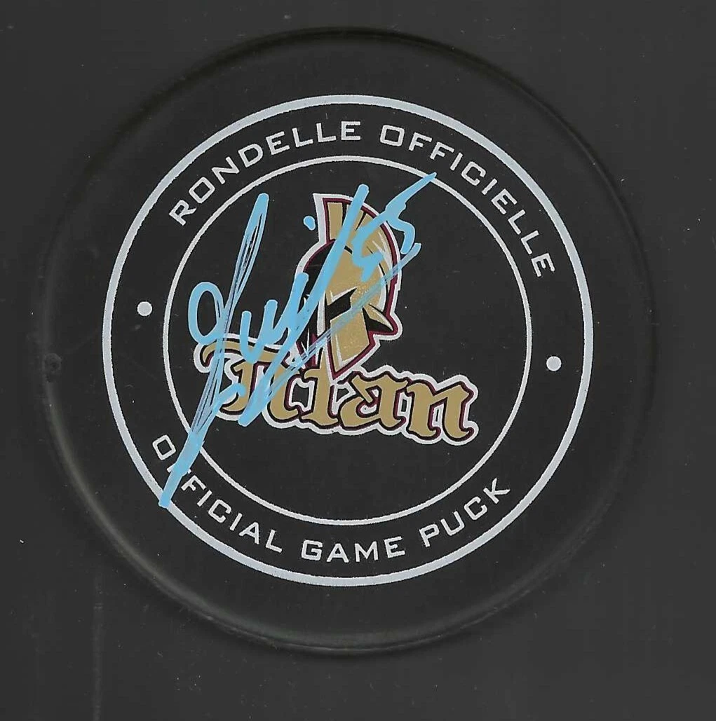 Guillaume Brisebois Signed Acadie–Bathurst Titan Official Game Puck