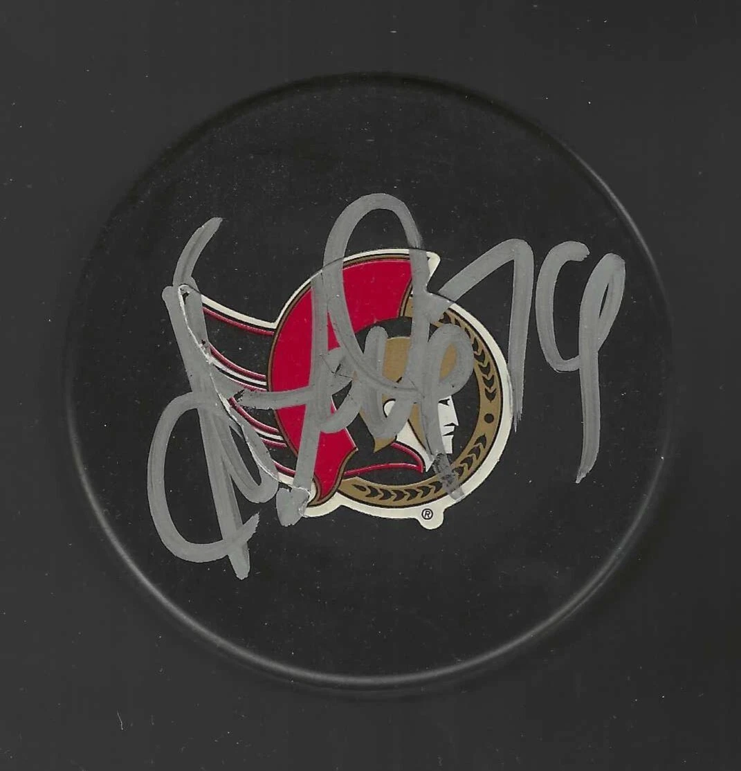 Alexei Yashin Signed Ottawa Senators Souvenir Puck