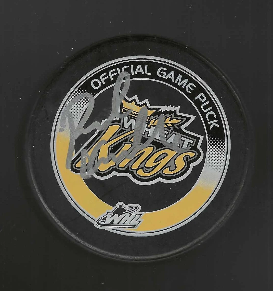 Rick Knickle Signed Brandon Wheat Kings Official Game Puck