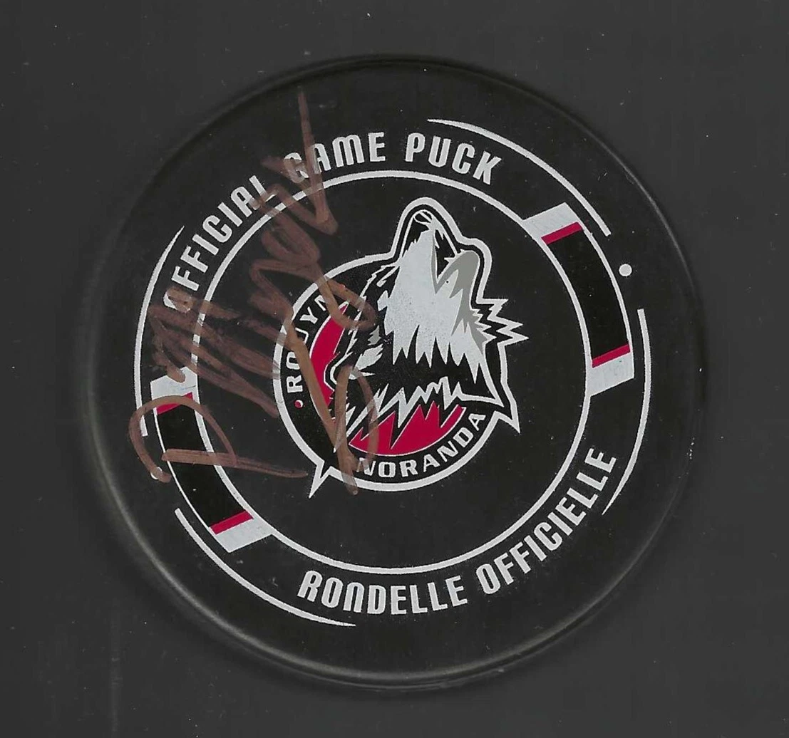 Philippe Myers Signed Rouyn-Noranda Huskies Official Game Puck