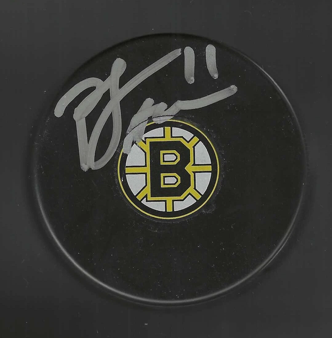 P.J. Axelsson Signed Boston Bruins Souvenir Puck
