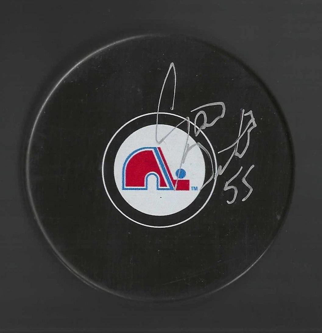 Garth Butcher Signed Quebec Nordiques Puck