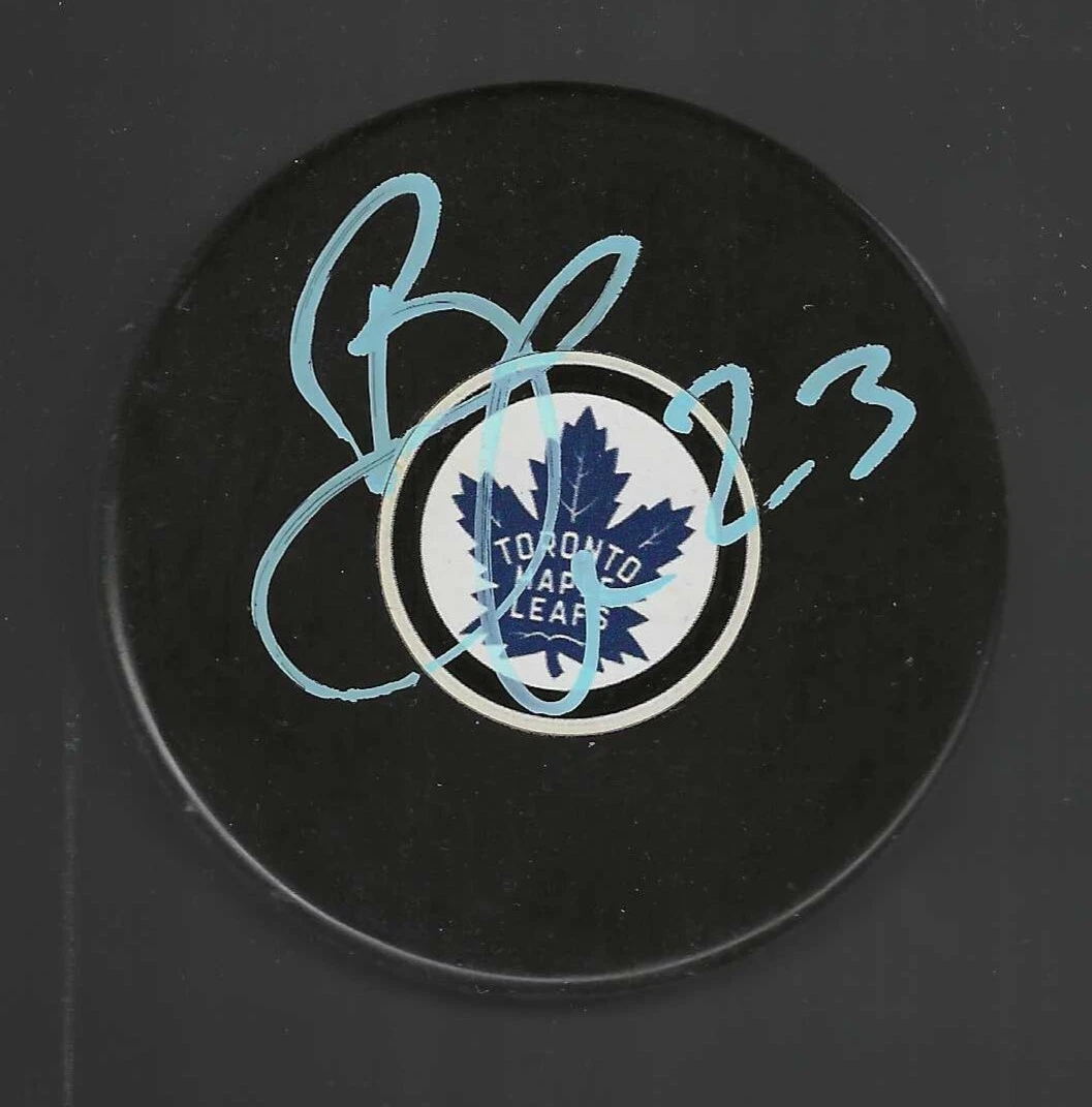 Brooks Laich Signed Toronto Maple Leafs Souvenir Puck