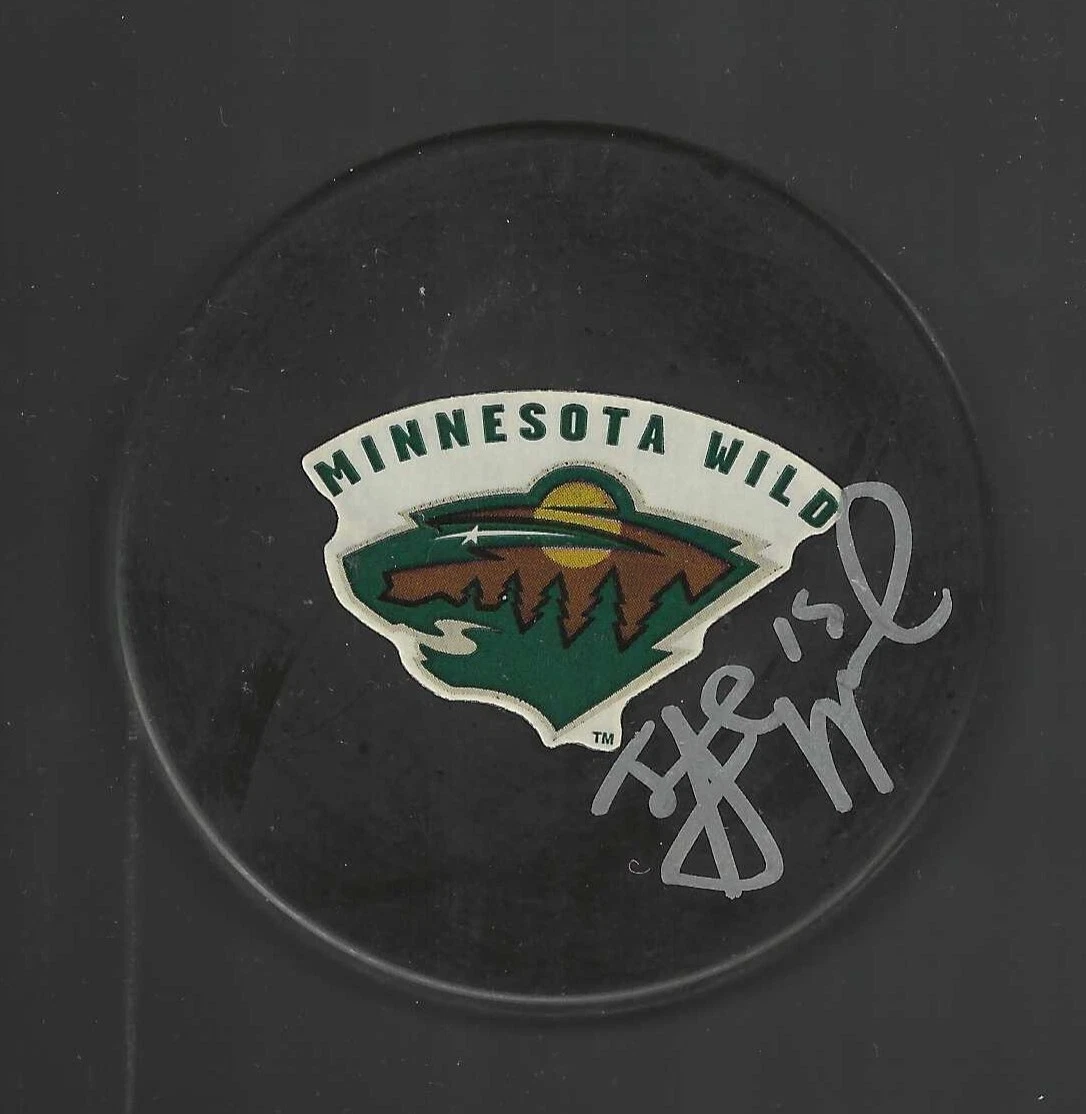 James Sheppard Signed Minnesota Wild Souvenir Puck